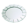 Elegance Lifestyle 13" Round Bevel Block Mirror Charger/ Plate